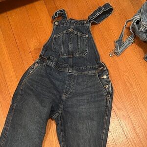 Old Navy Dark Blue Women Jeans Overalls